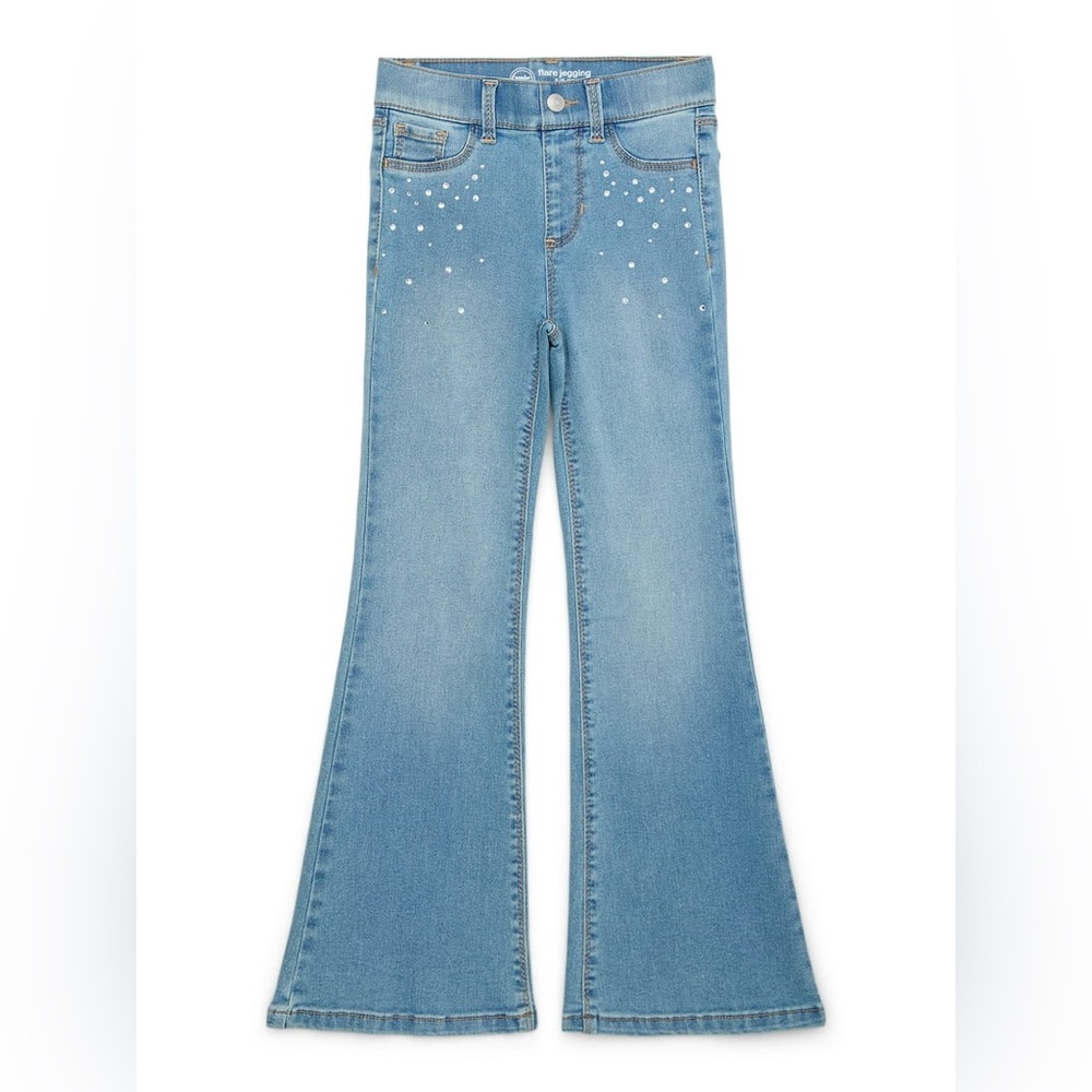 Rhinestone Flare Jeans